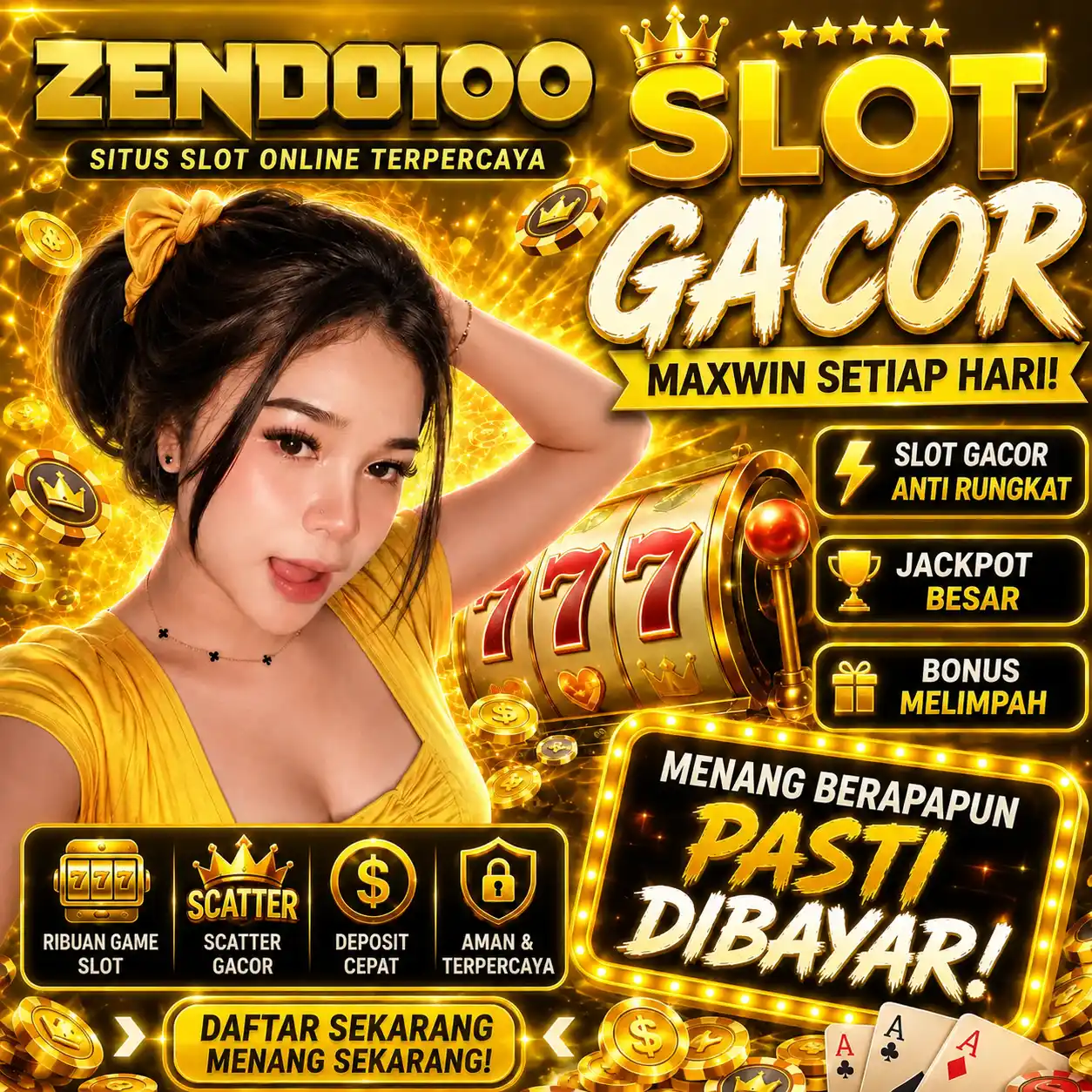 ZENDO100 Login Slot Gacor Deposit Via Dana Qris Tercepat Anti Ribet